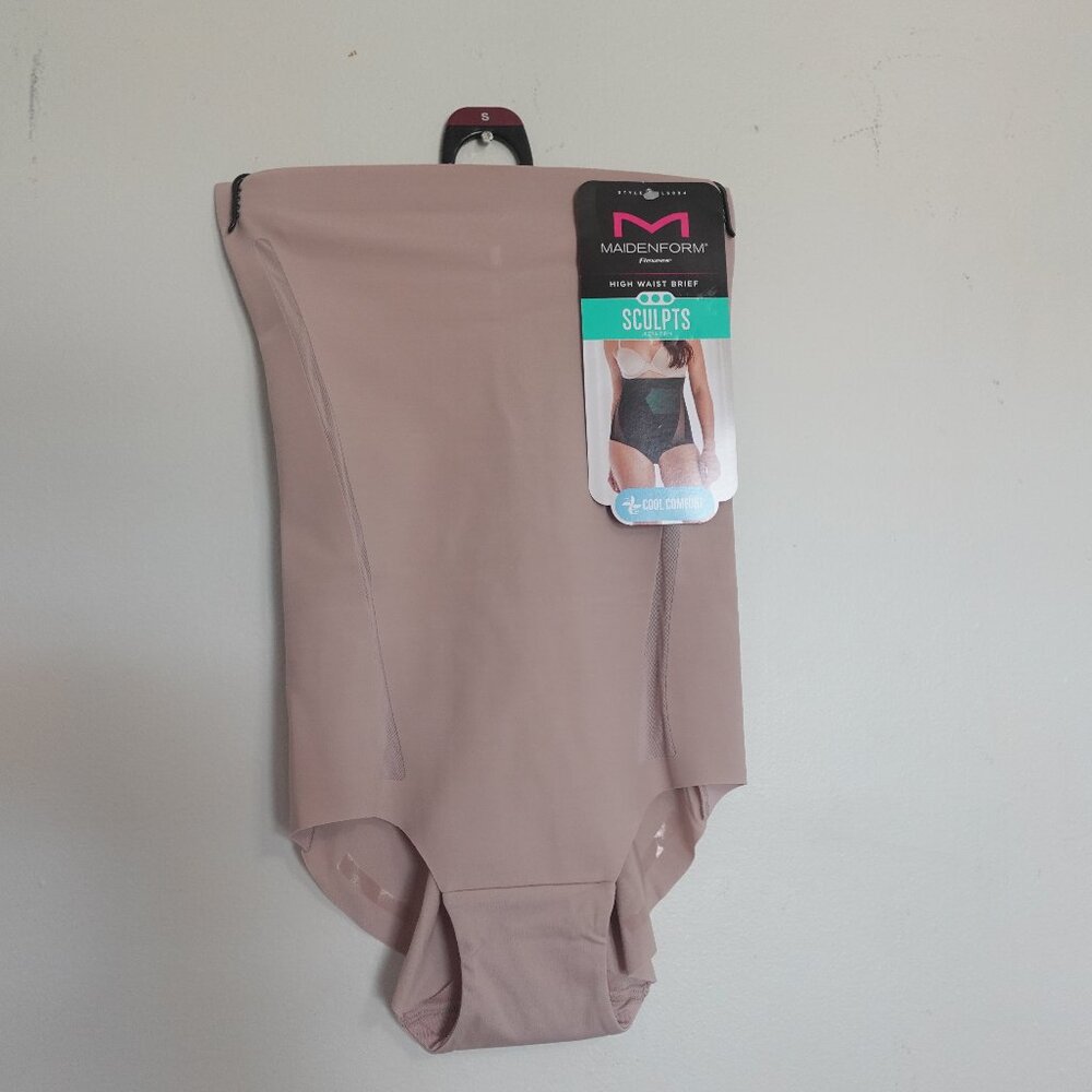 Maidenform High Waist‎ Brief Sculpts Ultra Firm size Medium Brown New w/ tags